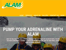 Tablet Screenshot of alam-amazing-adventures.com